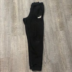 Puma black joggers